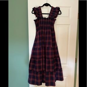 Ellie Nap Dress in Iris Tartan
